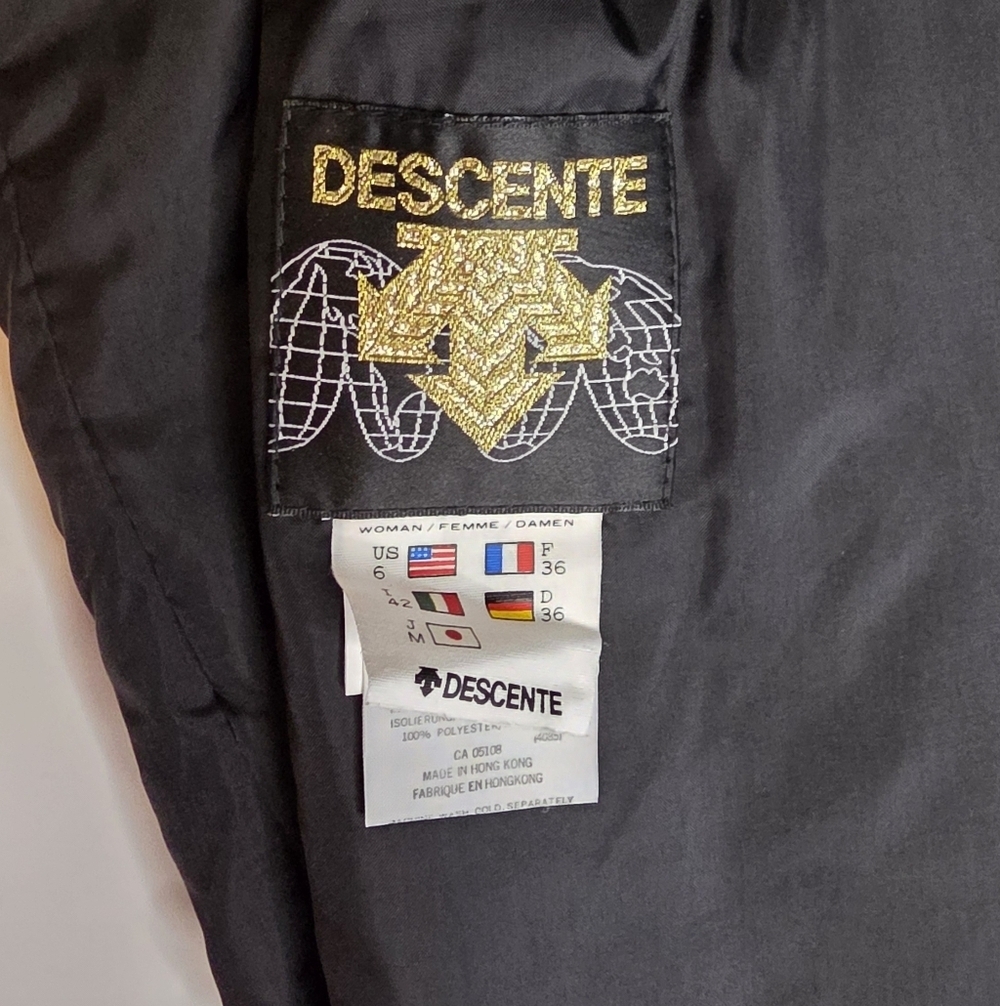 Descente Teal Ski Pants Golden Accents Size XS Weather Proof Perfect Condition - Picture 2 of 12